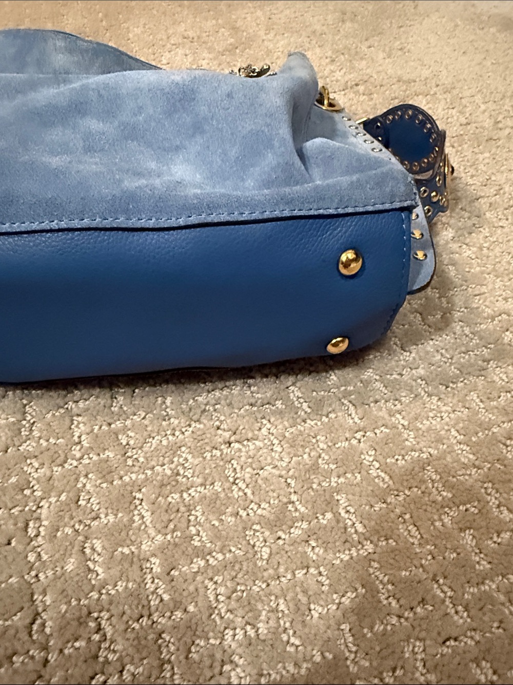 Aimee Kestenberg Roma Double Entry Blue Should Bag - Picture 9 of 15